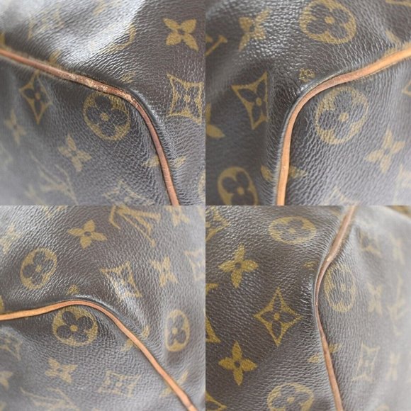 Authentic LOUIS VUITTON Speedy 35 Travel Hand Bag Monogram Leather Brown - Picture 11 of 15